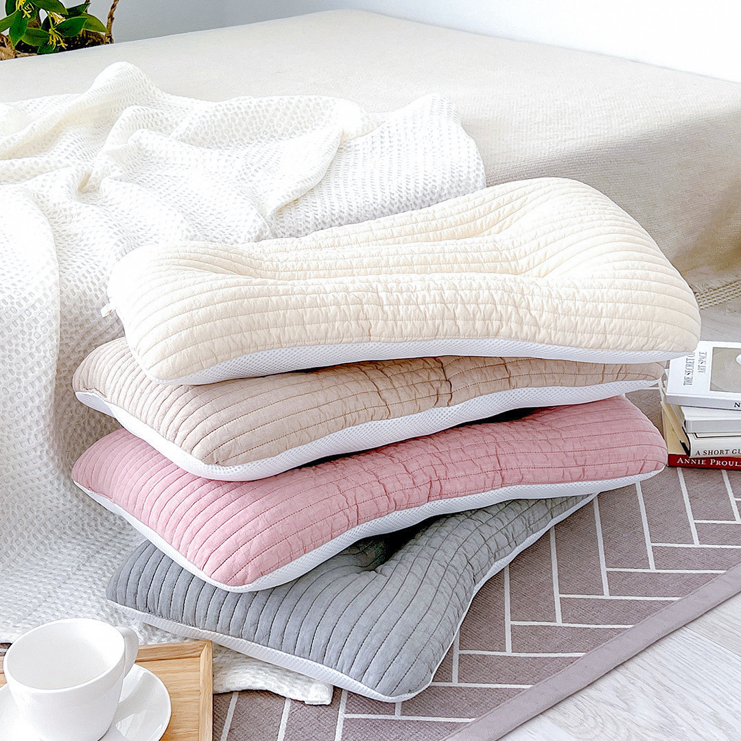 마롤로뜨 어린이 베개 3중거즈 빨아쓰는 경추 주니어 초등 학생 아동 아이보리