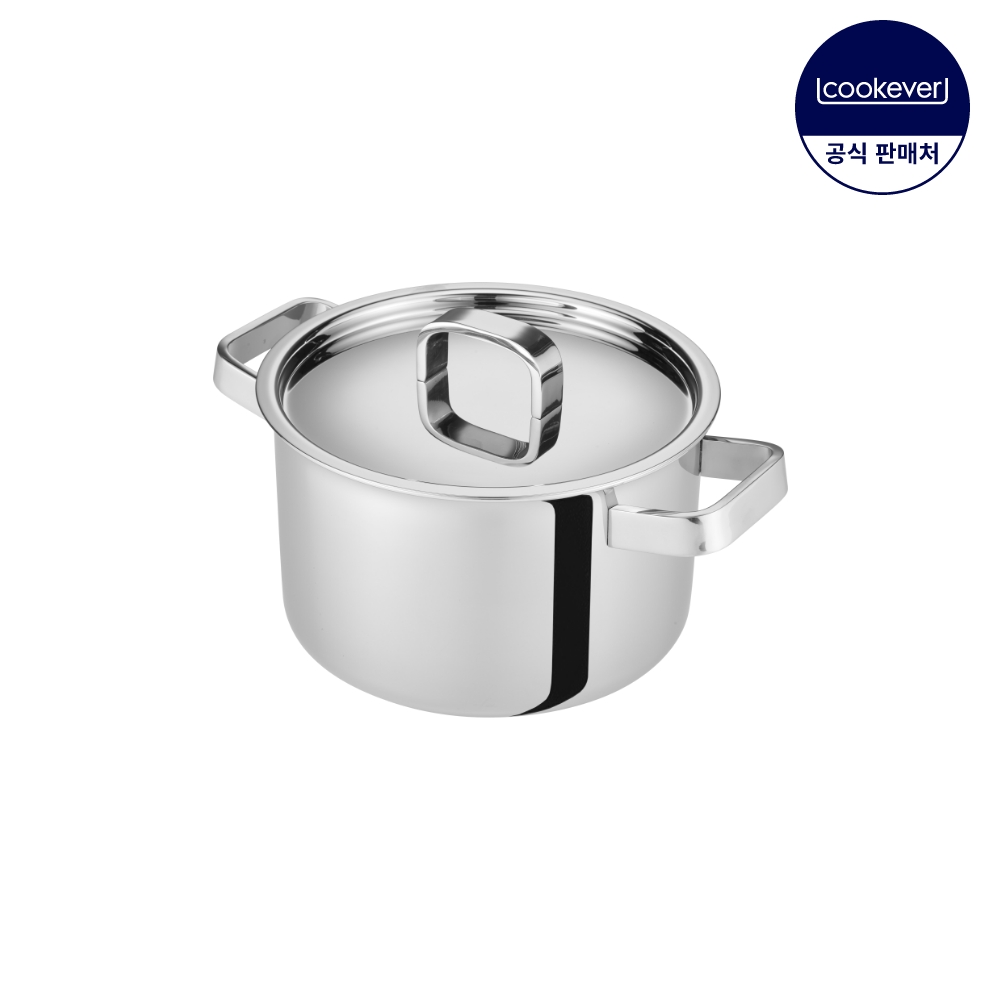 쿡에버 Cook304 프리미엄 인덕션 통5중 스텐 양수 냄비 20cm - 메인 이미지