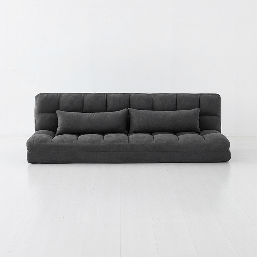 앰보 4인 좌식 소파베드 다크그레이