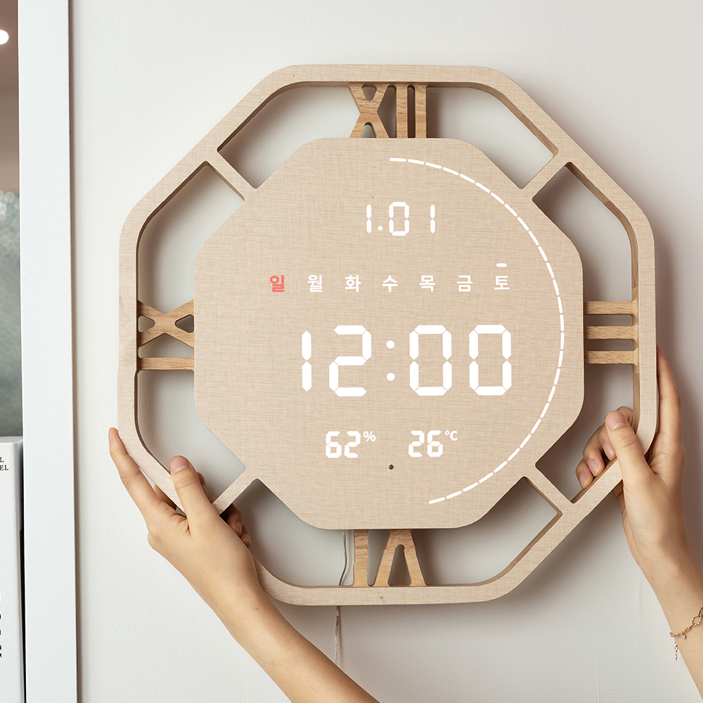 플라이토 와이파이 로마 터닝 LED 인테리어 벽시계 40cm - 상세 이미지 4