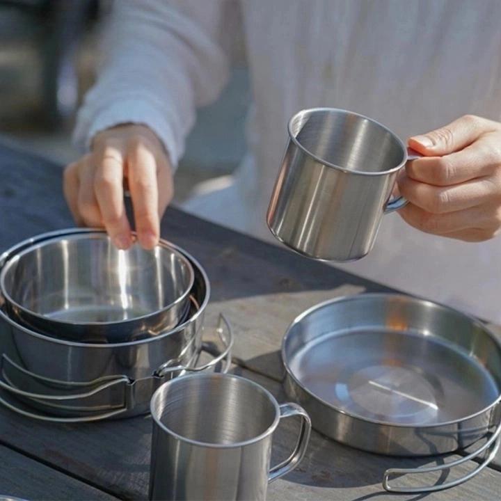 캠핑 라면 냄비 2인 백패킹 식기 세트