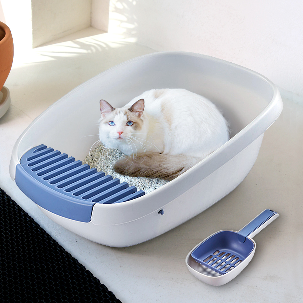 레토 고양이 화장실 특대형 61cm 박스형 사막화방지 발판 고양이용품