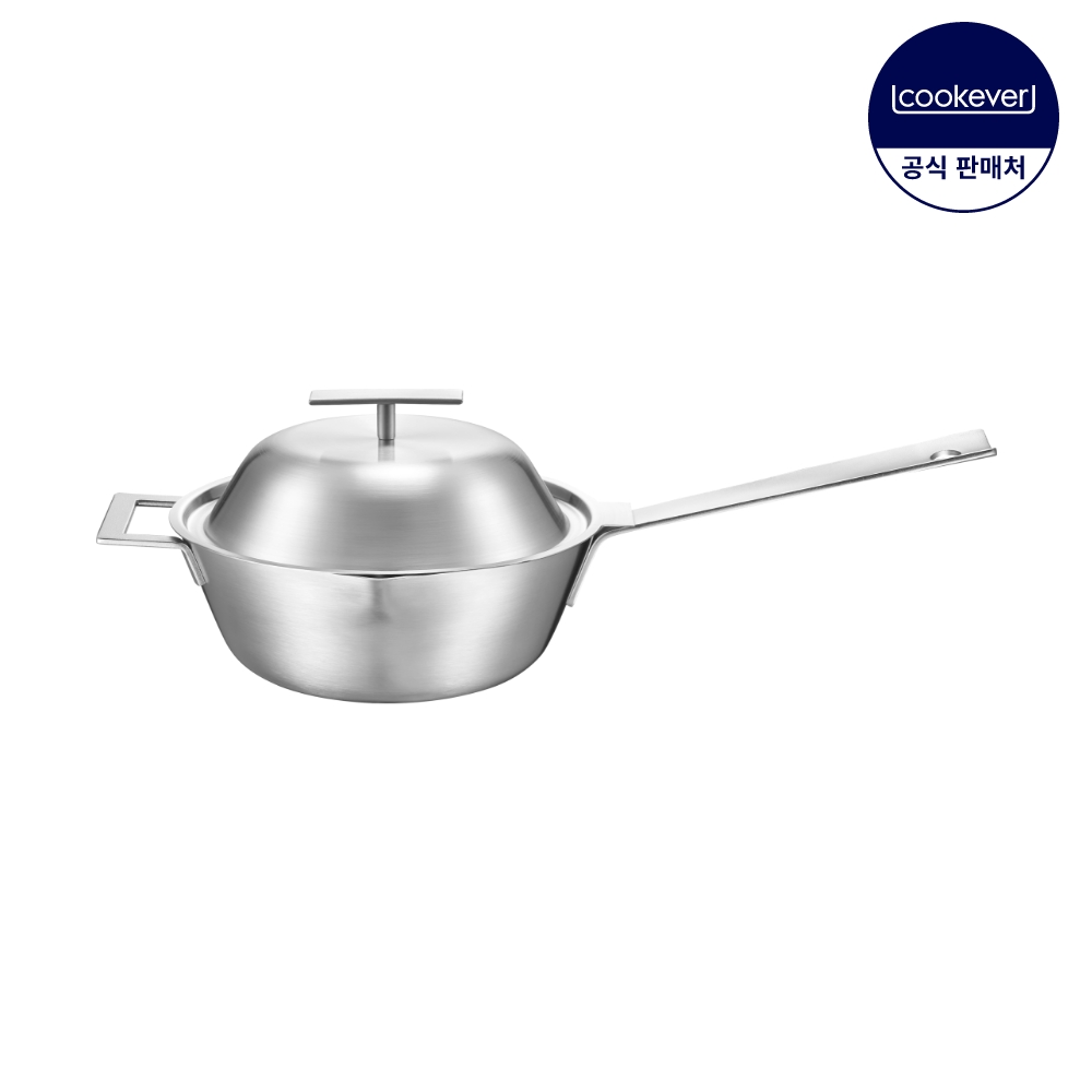 쿠치나레 플러스 인덕션 통3중 스텐 웍 궁중팬 22cm - 메인 이미지