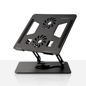 조셉 360도 회전 노트북쿨러 거치대 노트북 거치대 쿨링팬 태블릿 받침대