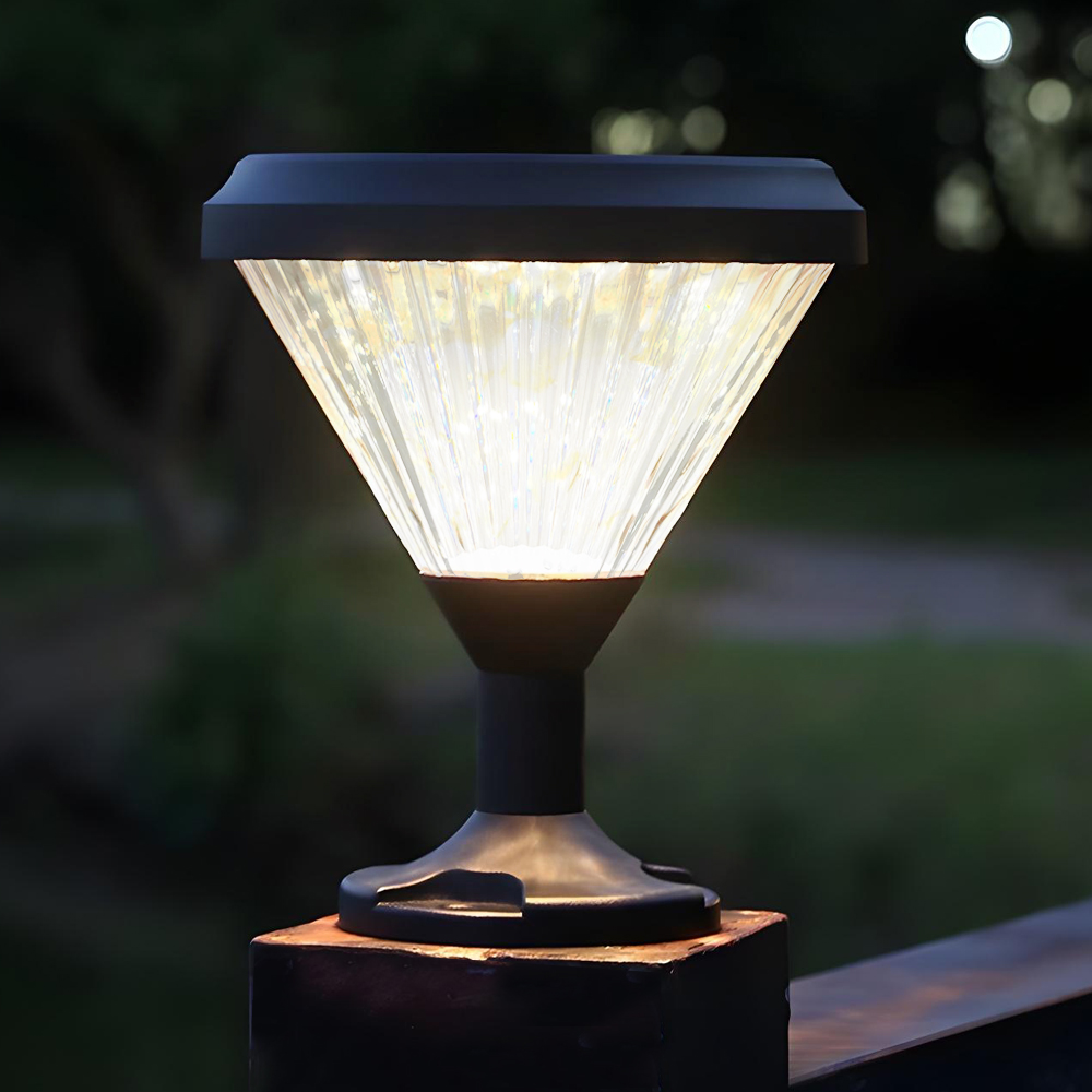 태양광 문주등 LED 가로등 태양열 전구 계단 데크등 마당 조명 대문등 다이아 - 상세 이미지 5