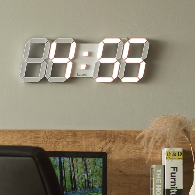 국산 루나리스 위성 GPS 인테리어 LED 벽시계 38cm - 상세 이미지 3