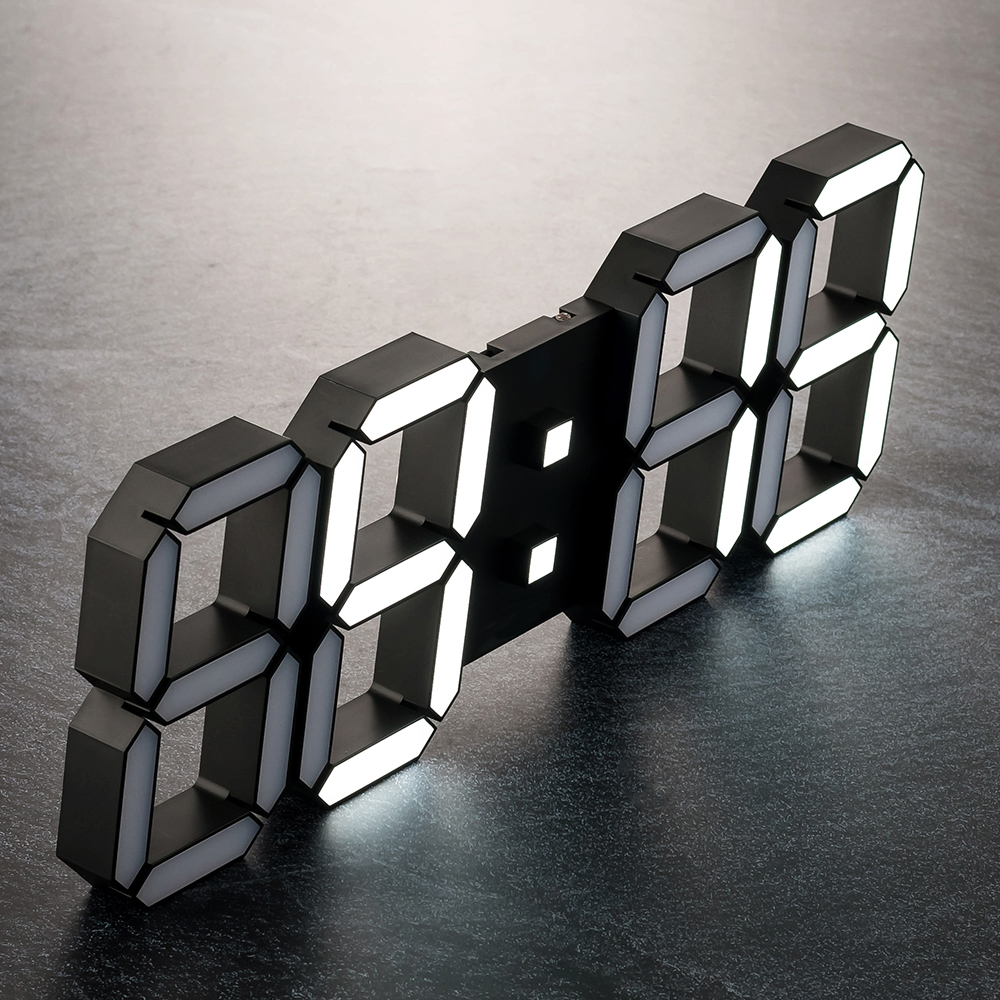 국산 플라이토 3D LED 인테리어 벽시계 삼성전구 38cm 블랙 - 상세 이미지 5