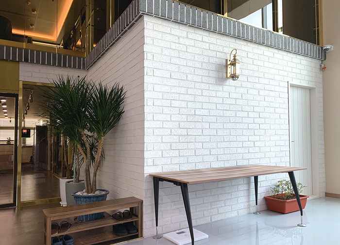 점토타일 러프 230x75x20T 화이트 / 하다건재