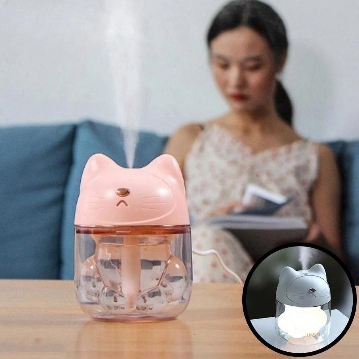 USB 미니 야옹이 가습기 무드등 귀여운 고양이 가습기 제품 이미지