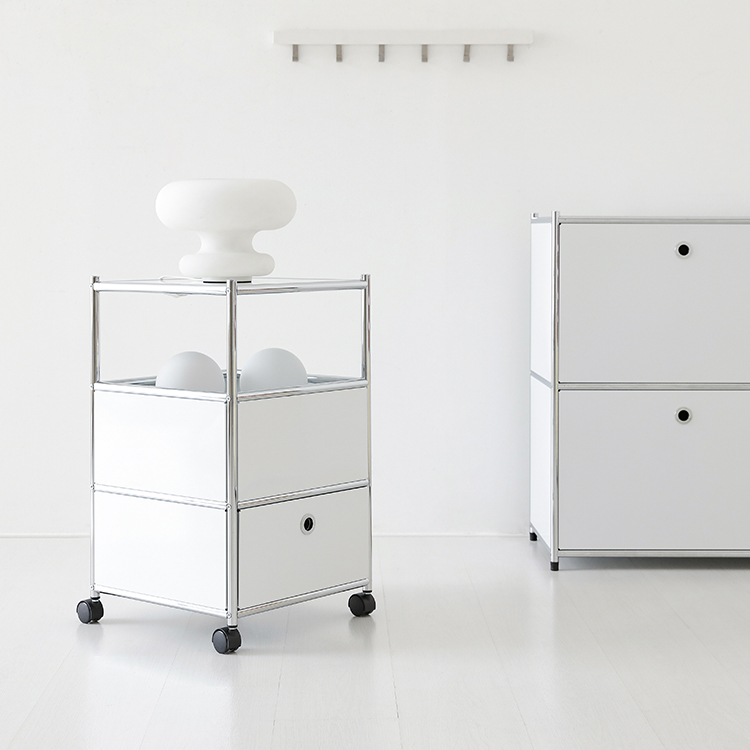 심플리 이동식 서랍장 1칸 BC605 460mmx460mmx685mm, 1단, 퓨어화이트 9973.8193 - 상세 이미지 3