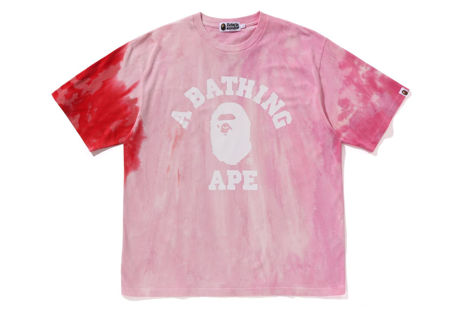 베이프 반팔티 ICE DYE COLLEGE RELAXED FIT TEE 1K70-109-010 - 상세 이미지 3