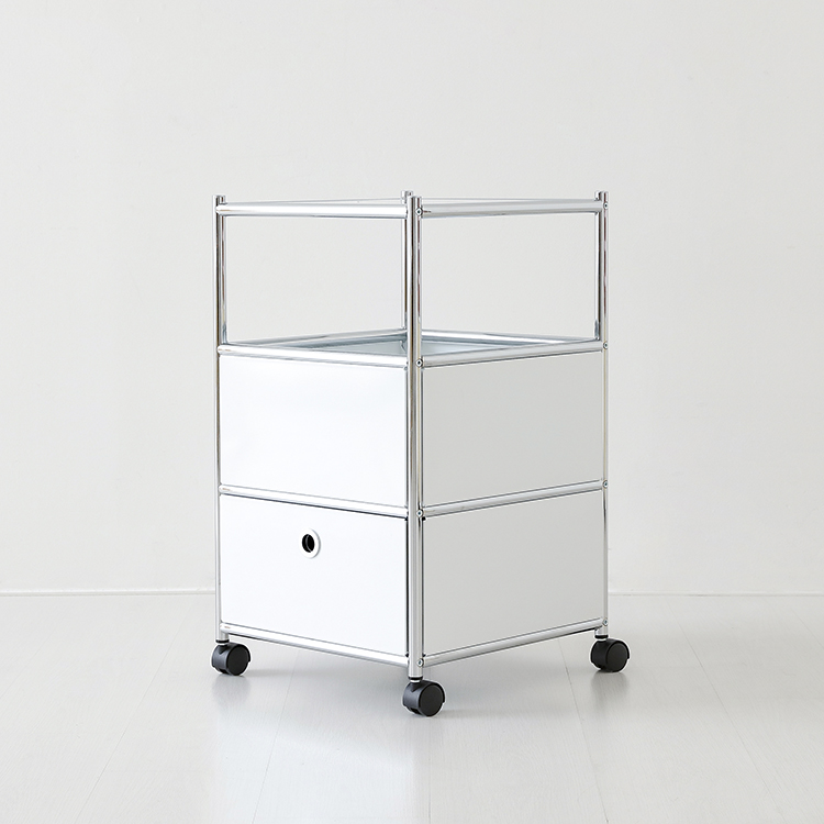심플리 이동식 서랍장 1칸 BC605 460mmx460mmx685mm, 1단, 퓨어화이트 9973.8193 - 상세 이미지 2