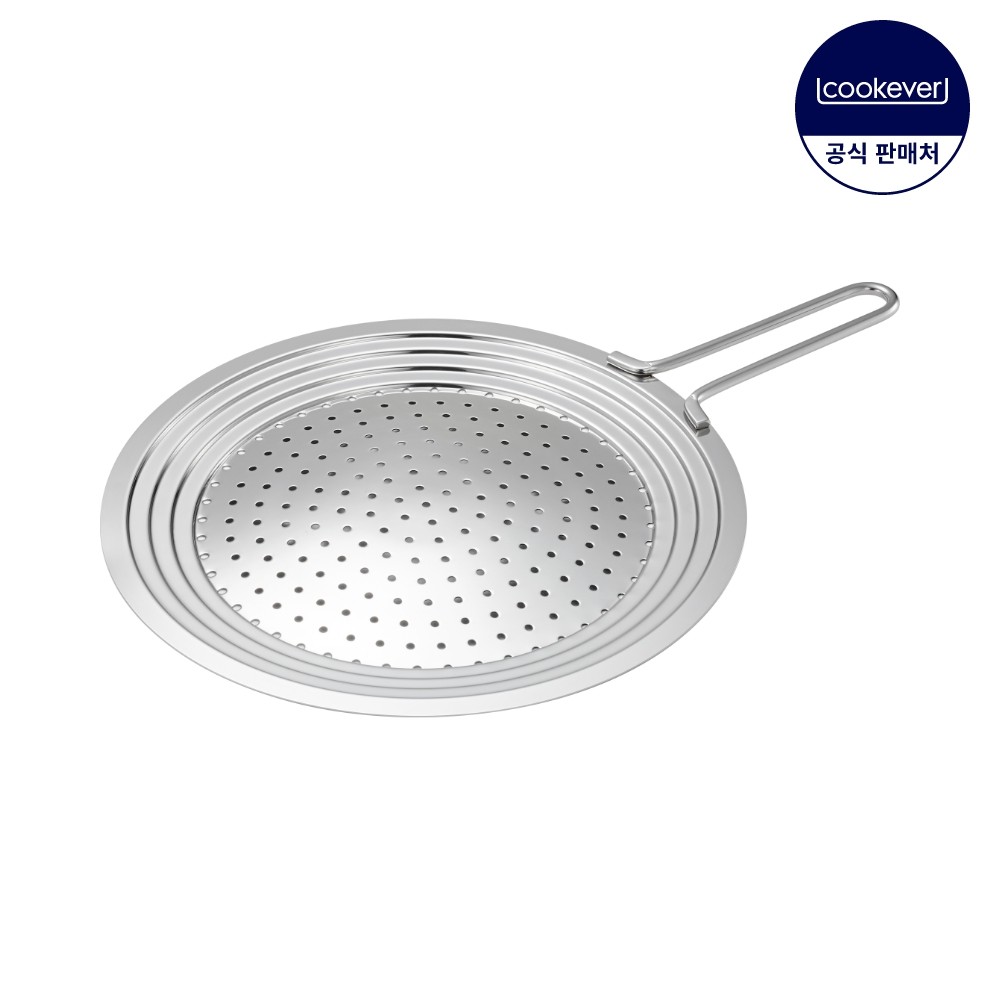 쿡에버 Cook304 스텐 프라이팬 튐방지 멀티커버 30cm - 메인 이미지