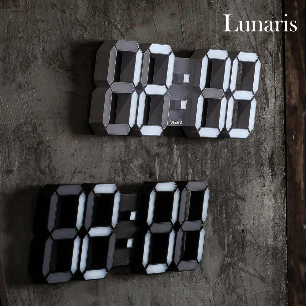 루나리스 3D LED 인테리어 벽시계 38cm - 상세 이미지 2