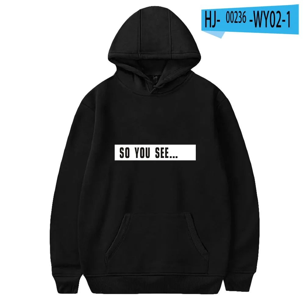 그래서 당신은 emr Mann Merch Funny Hoodie 힙합 그래픽 스웨터 Poleron Hombre Unisex 풀오버 스트리트웨어 오버사이즈 의류 본다... 