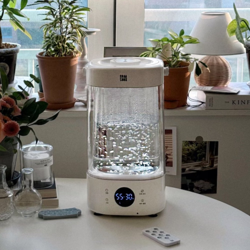 감성전자 워터캔들 신생아 아기 가습기 세척 편한 대용량 가열식가습기 GS-HM25WT