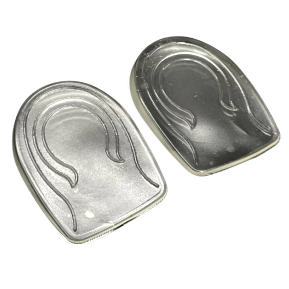 투명 반깔창 안보이는 실리콘 뒤꿈치깔창 스티커 부착식 하프인솔 남성용 1cm