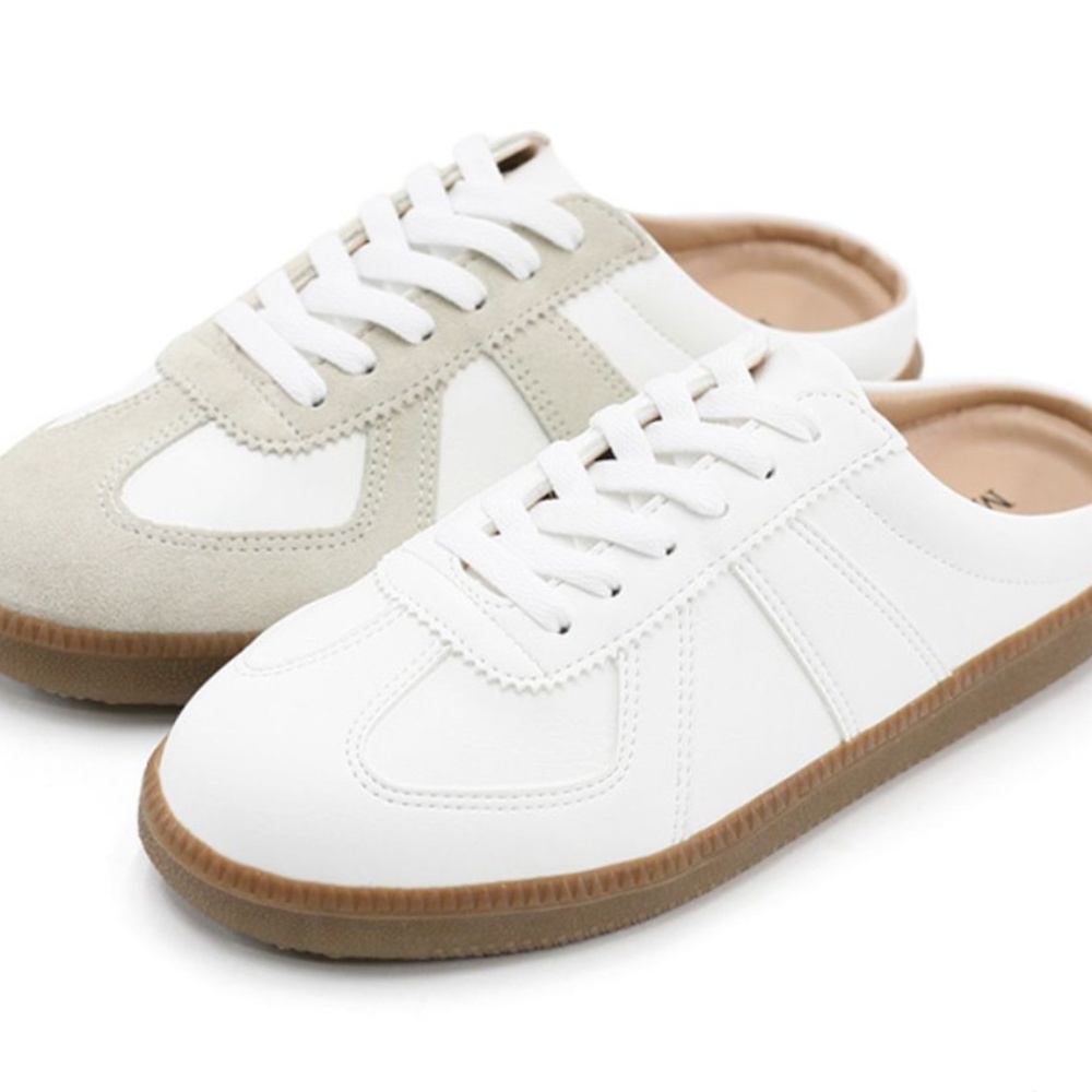 블로퍼 뮬 신발 뮬 운동화 여자 뮬 스니커즈 남자 독일군