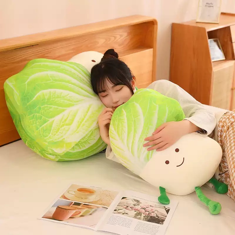 배추인형 강아지 야채 선물 개추인형 야채강아지 베개 쿠션 소품 봉제인형 귀여운 - 상품 이미지