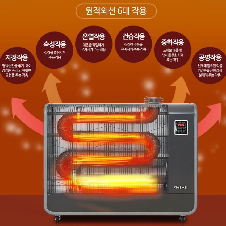 신일 원적외선 튜브히터 석유돈풍기 사무실 업소용 등유난방기