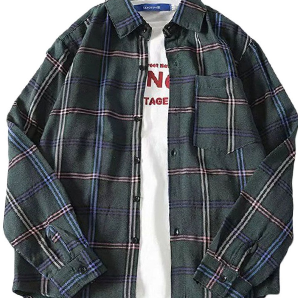 체크 패션 루르핏 캐주얼 셔츠 신상 긴팔 남자 셔츠 남방