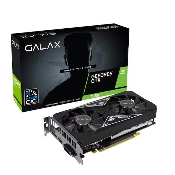 갤럭시 GALAX 지포스 GTX 1650 BLACK EX PLUS OC D6 4GB // : 모든씨앤씨