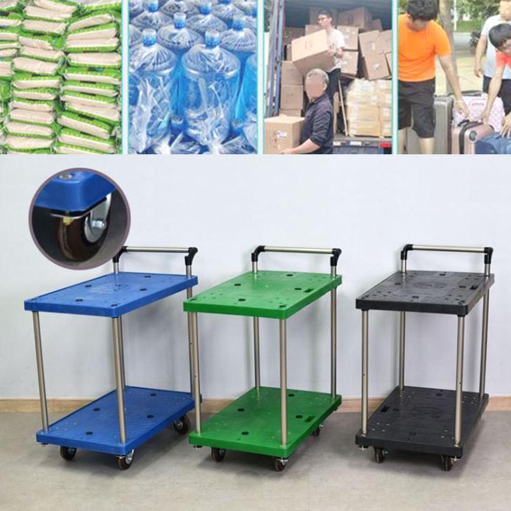 업소용 2단 카트 다용도 수납 이동 핸드카 식당 서빙 구루마
