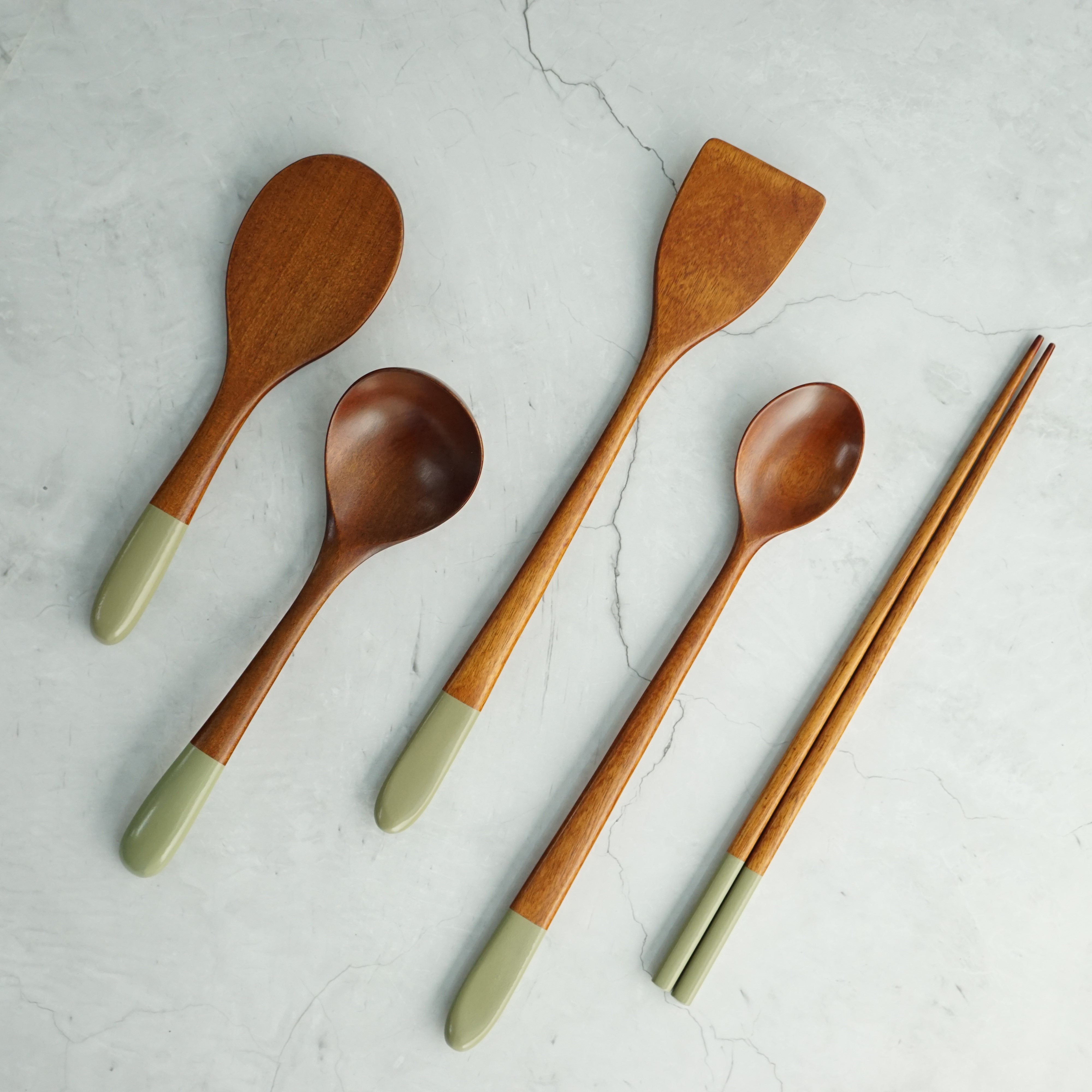 칠몽 옻칠 나무 미니 주걱 20cm 캠핑겸용 국내산 - 상세 이미지 3