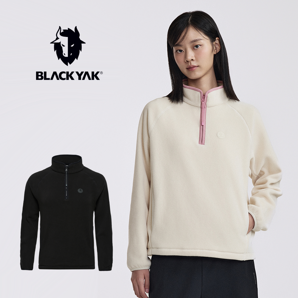 블랙야크 집업티 등산복상의 여성 겨울 등산 긴팔 - 상품 이미지
