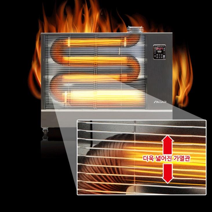 대형난로 원적외선튜브히터 주름관 등유난방기 식당돈풍기 - 상세 이미지 4