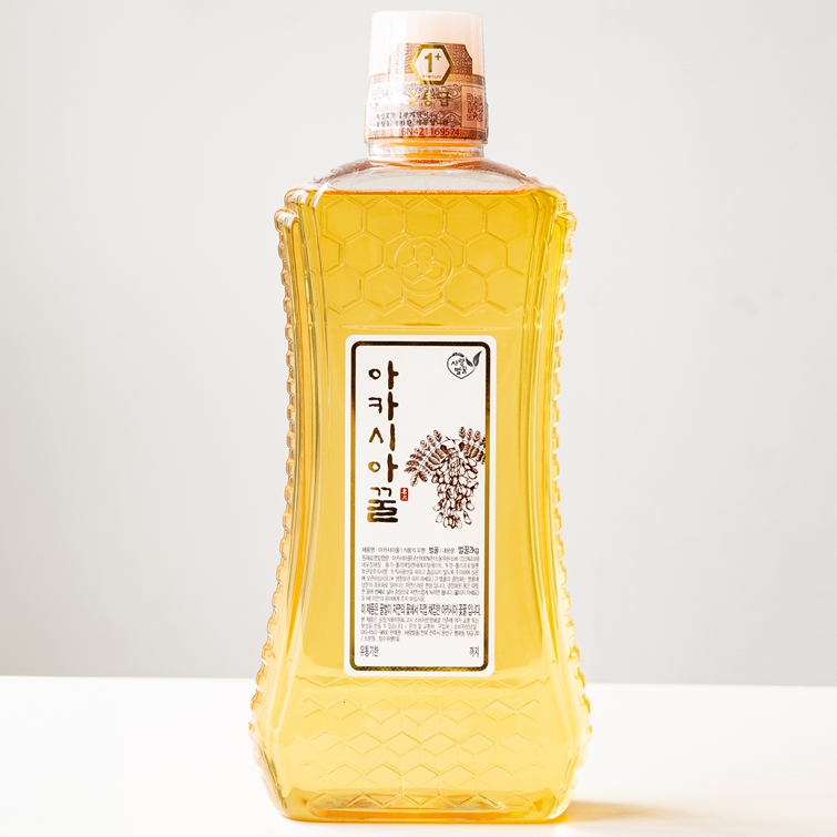 사랑벌꿀 아카시아꿀 지리산 자연산 벌꿀 2kg