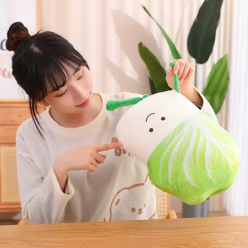 배추인형 강아지 야채 선물 개추인형 야채강아지 베개 쿠션 소품 봉제인형 귀여운 - 상세 이미지 4