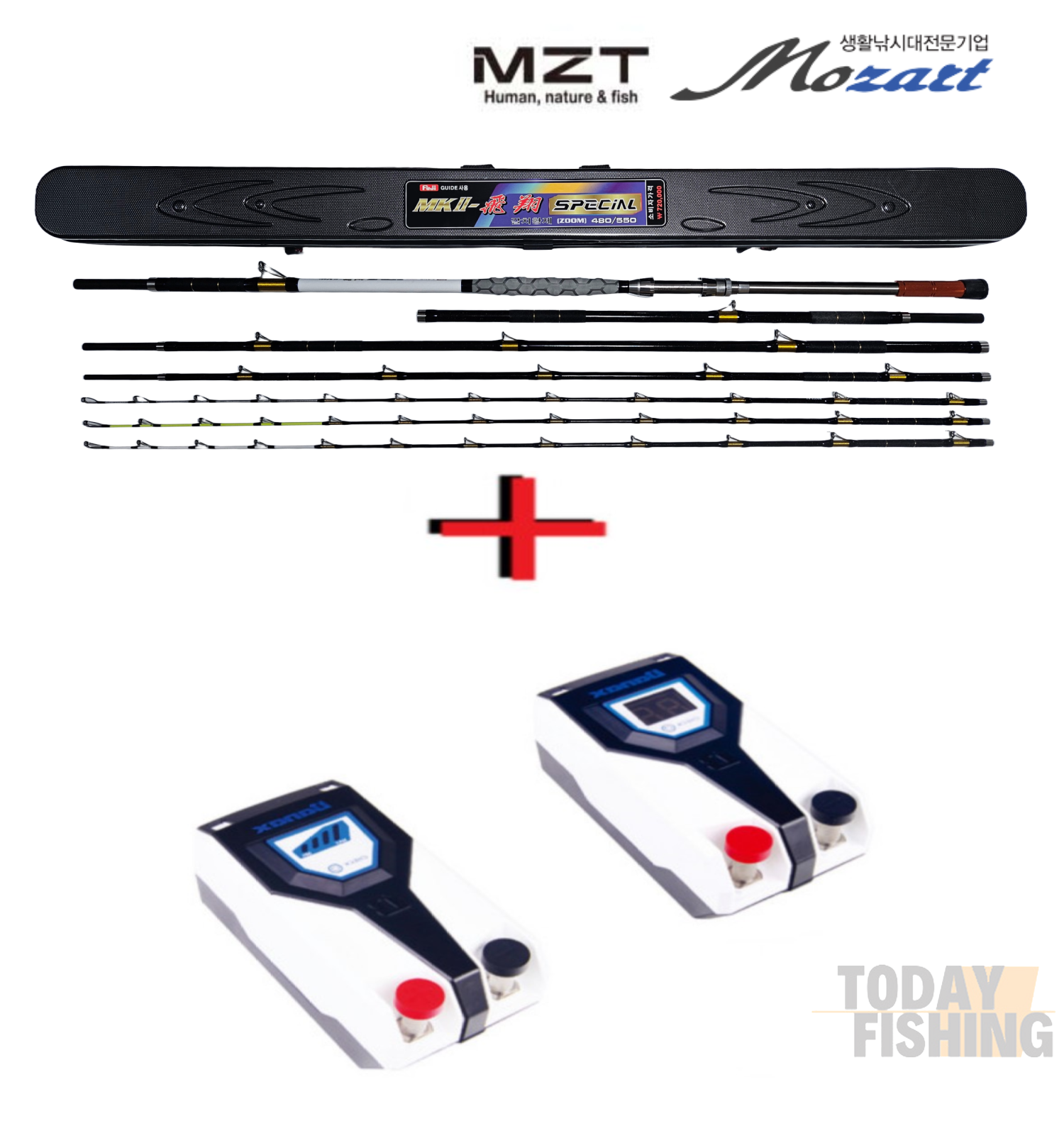MZT 모짜르트 24년 MK2 비상 스페셜 갈치낚시대+타이맥스 전동릴배터리 - 상품 이미지