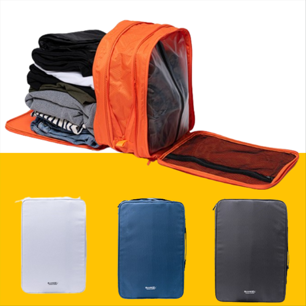 밤켈 여행용 듀얼 압축파우치 L 대형 여행용파우치 여행용 캐리어정리 여행 용품 필수품 - 상품 이미지