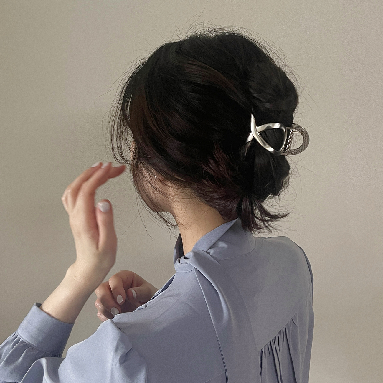 레이스룸 꼬임 볼드 미니 왕 폭 헤어 집게 머리 핀 - 상세 이미지 5