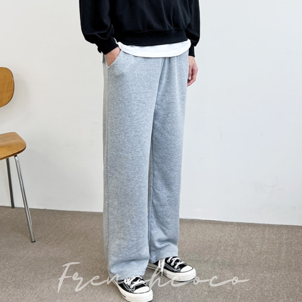 프렌치코코 남성용 겨울 트레이닝 바지 츄리닝 기모 일자핏 - 상품 이미지