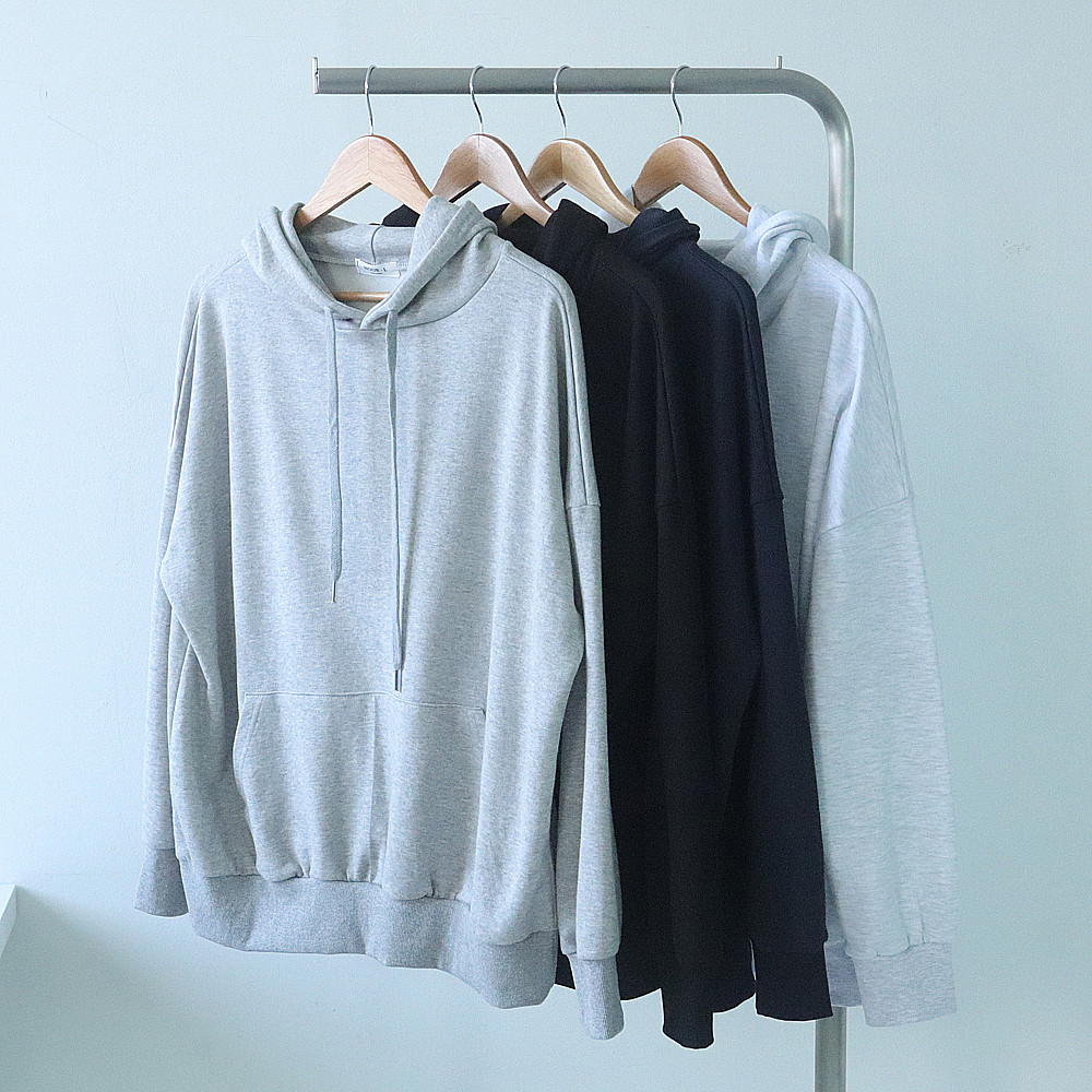1+1 남자후드티 오버핏 모자큰 커플 빅사이즈 후드 맨투맨