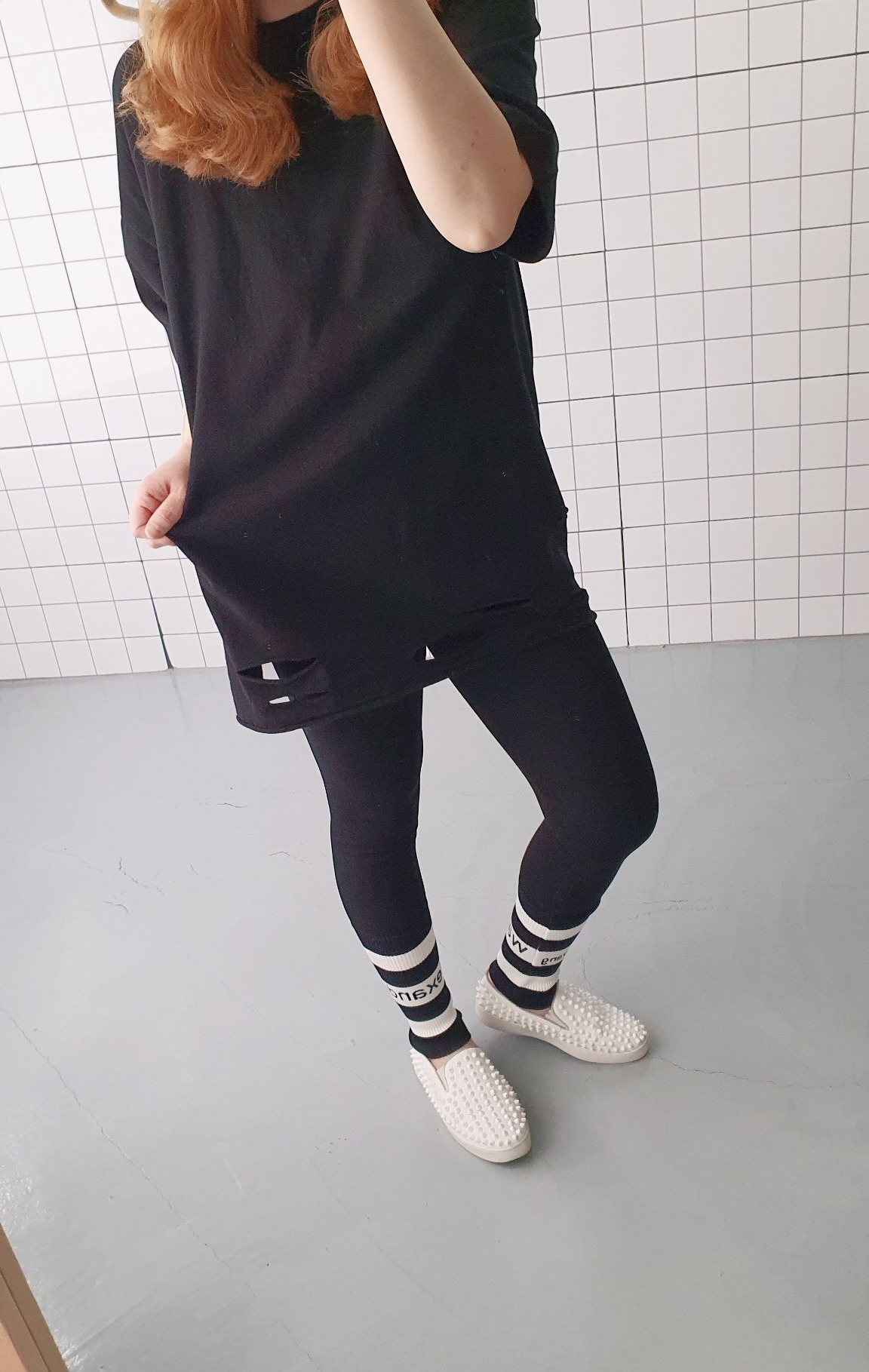 (무배) 이너룩 빈티지 면 반소매 티셔츠 - 상세 이미지 5