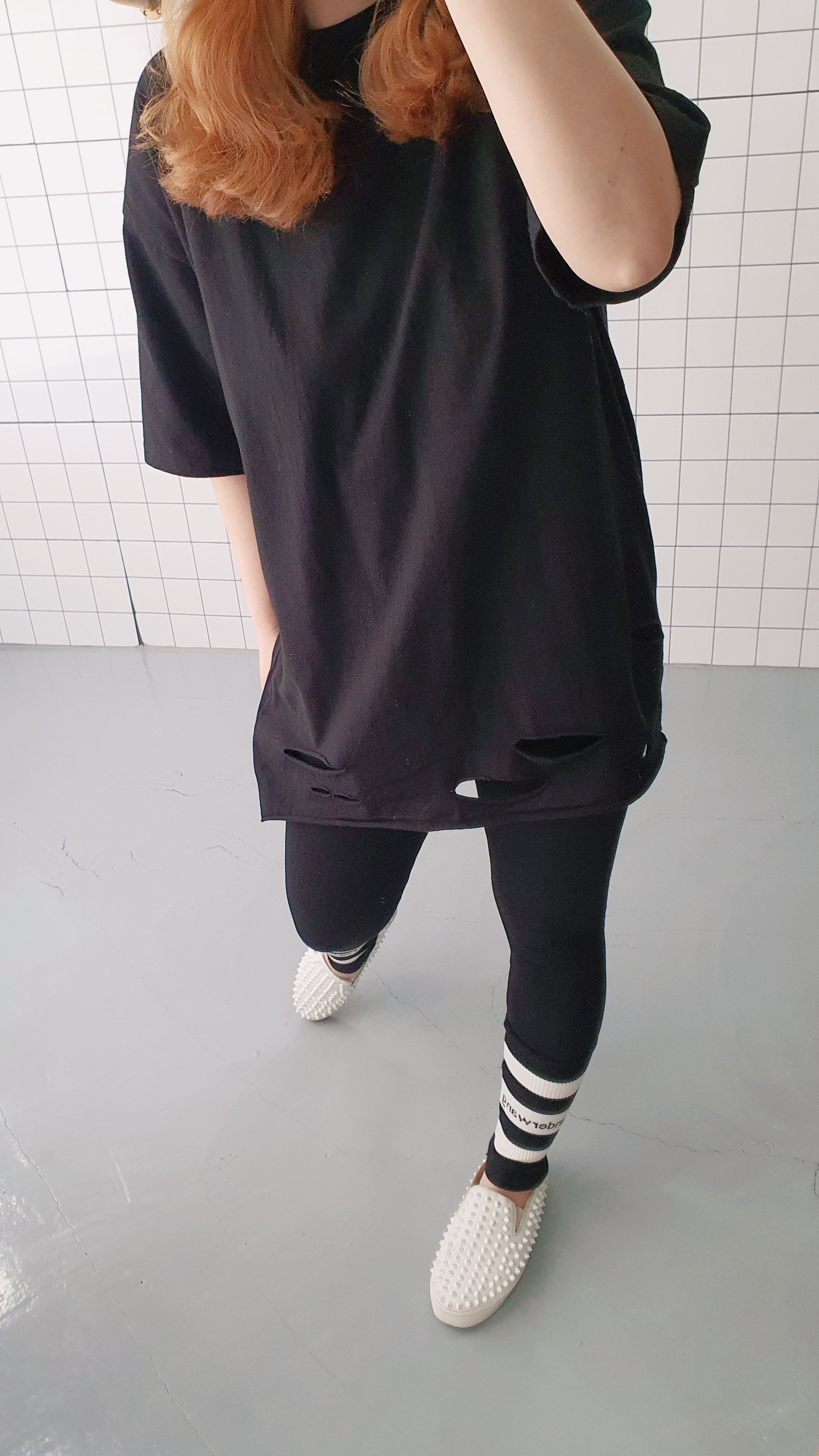 (무배) 이너룩 빈티지 면 반소매 티셔츠 이미지 6