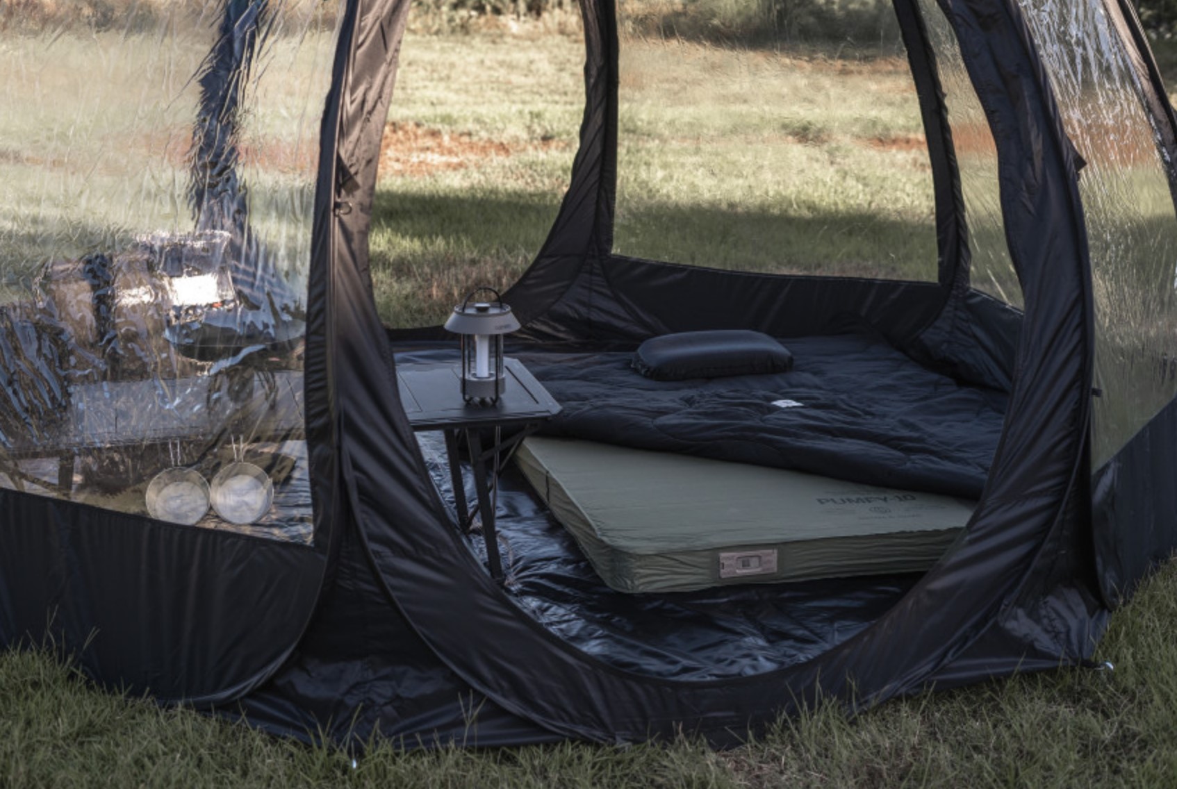 폴라리스 펌피 10 자충 에어 매트 펌프 베드 캠핑 자동 침대 더블