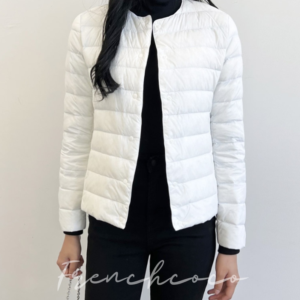 프렌치코코 덕다운 경량패딩 사무실 오리털 패딩자켓