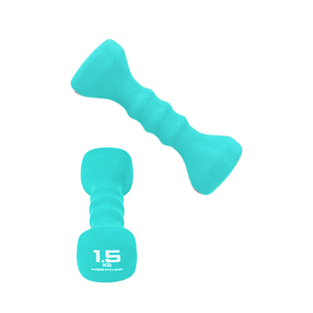 아이워너 네오프렌 사각 덤벨 1.5kg 민트 홈트 헬스 트레이닝 컬러 아령 - 상품 이미지