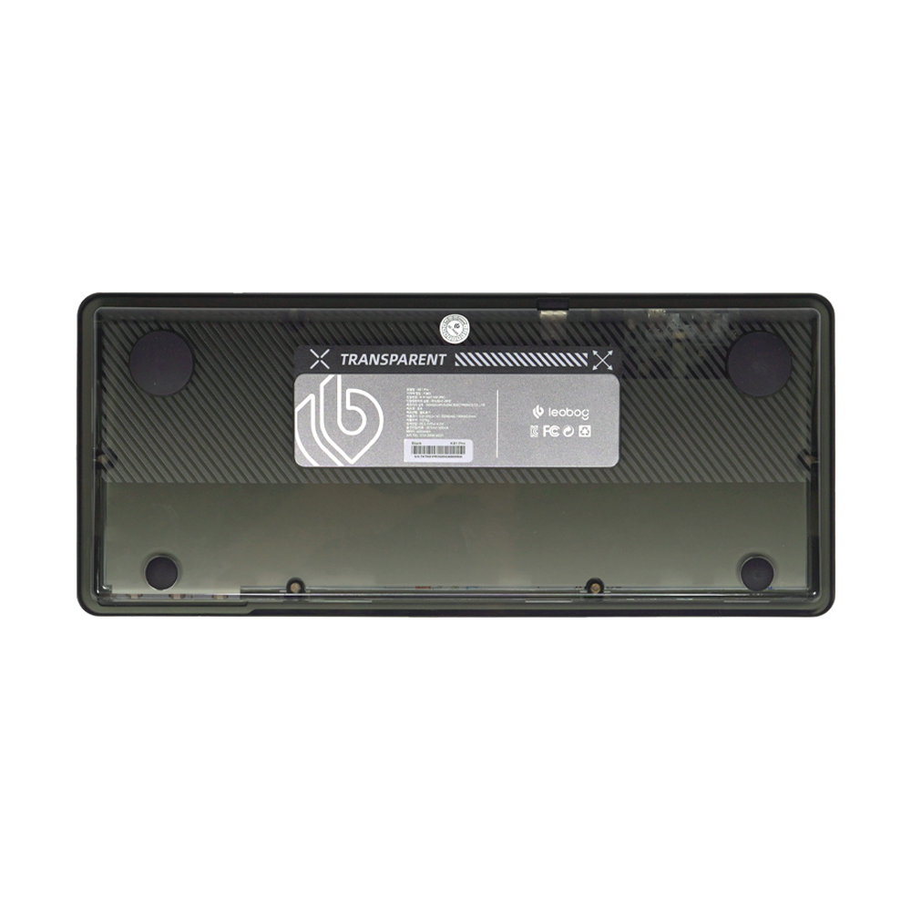 국내정식발매 레오보그 K81PRO 얼음무선키보드 아크릴 하우징 LCD 투명블랙, 황축 V3 이미지 8