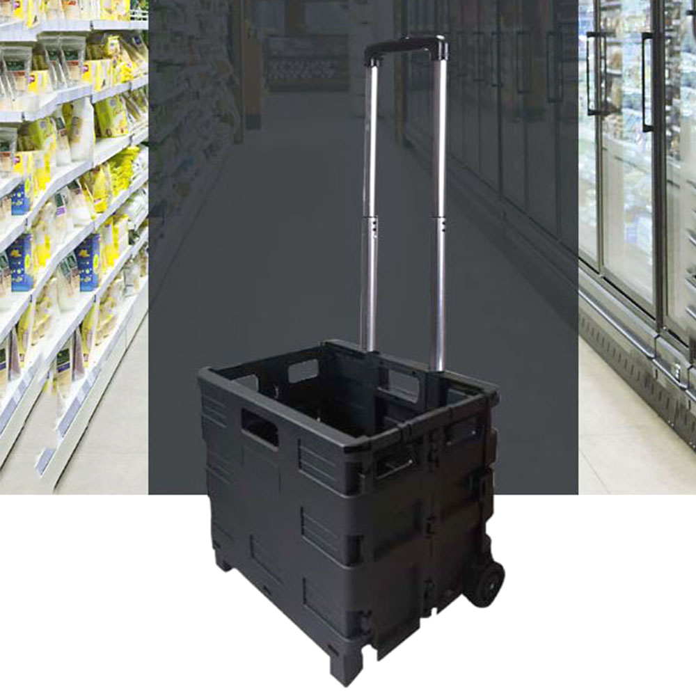 접이식 박스형 핸드카트 다용도 폴딩 시장 수납 마트 쇼핑 손수레