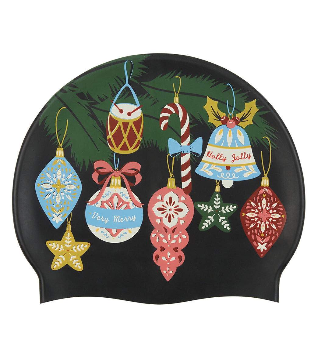 Granny Sweater Collection Deck the Halls Swim Cap - 메인 이미지