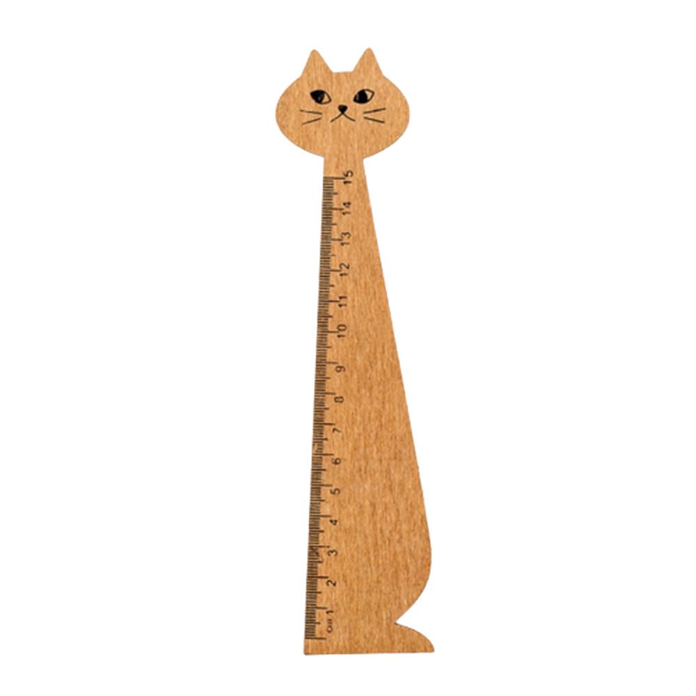 사무용품 학용품 15cm 눈금 직자 고양이