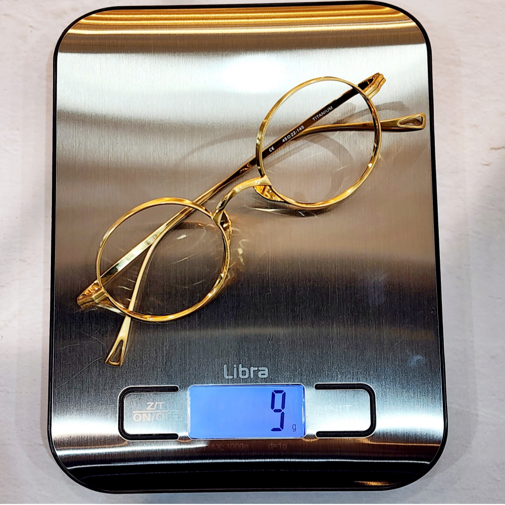 티타늄 안경테 긱시크 돋보기 코받침없는 블루라이트 안경 남자 여자 일본 명품