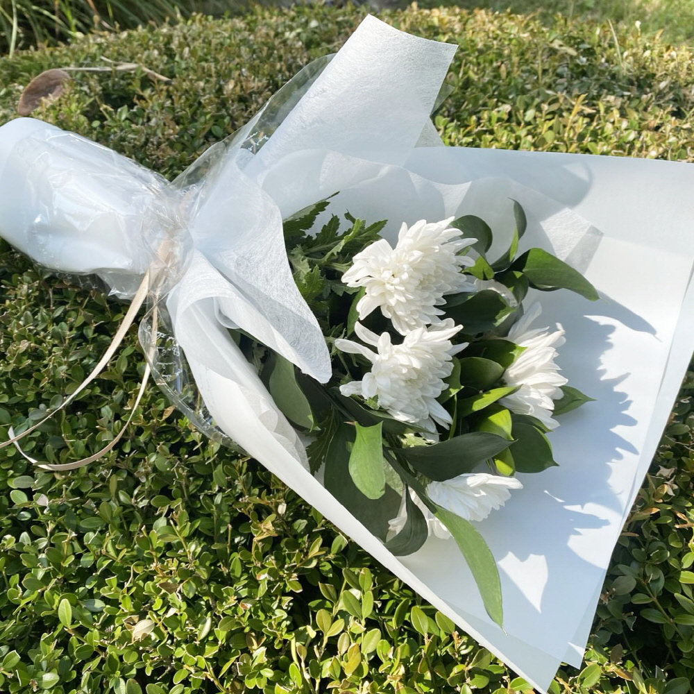 대국 생화 흰국화 추모 성묘꽃 납골당 꽃다발 생화택배 이미지 8