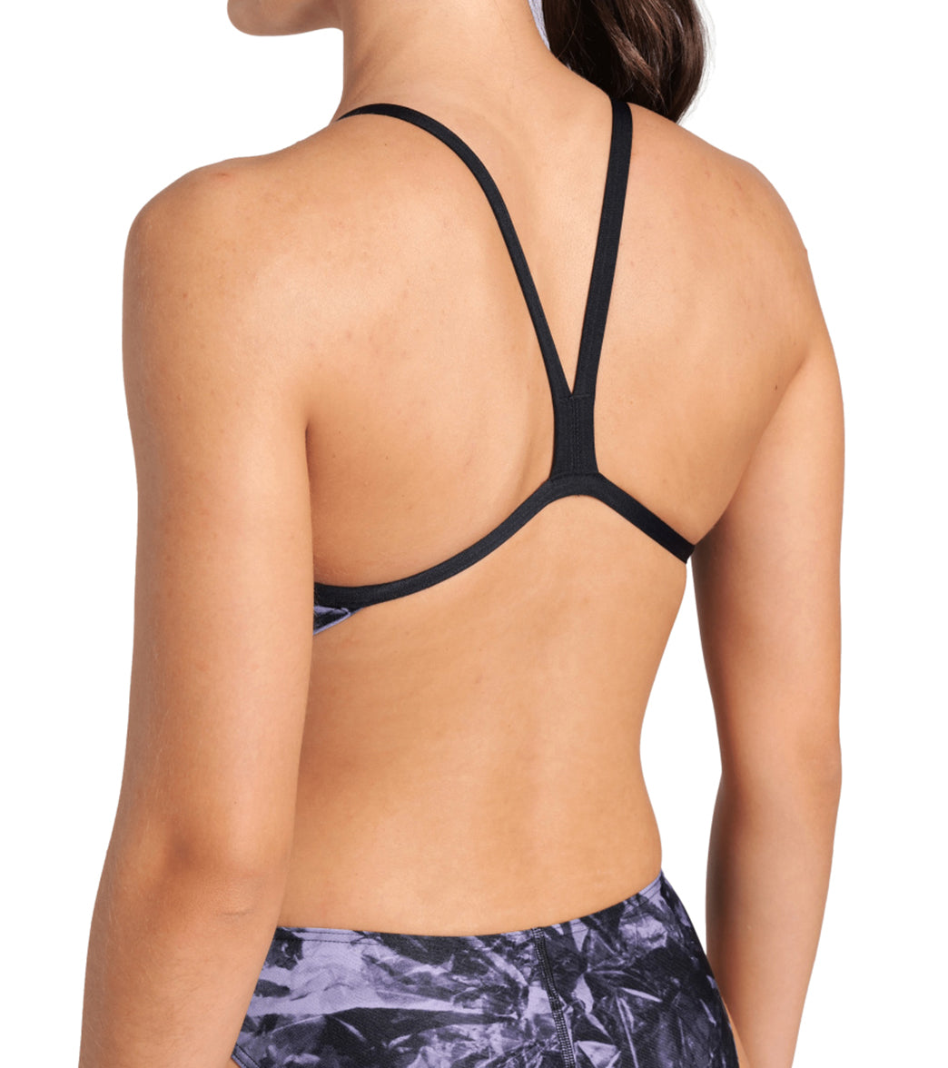 아레나 여성 팀스 크래클 챌린지백 원피스 수영복 Black/Team Black, 28 - 상세 이미지 5