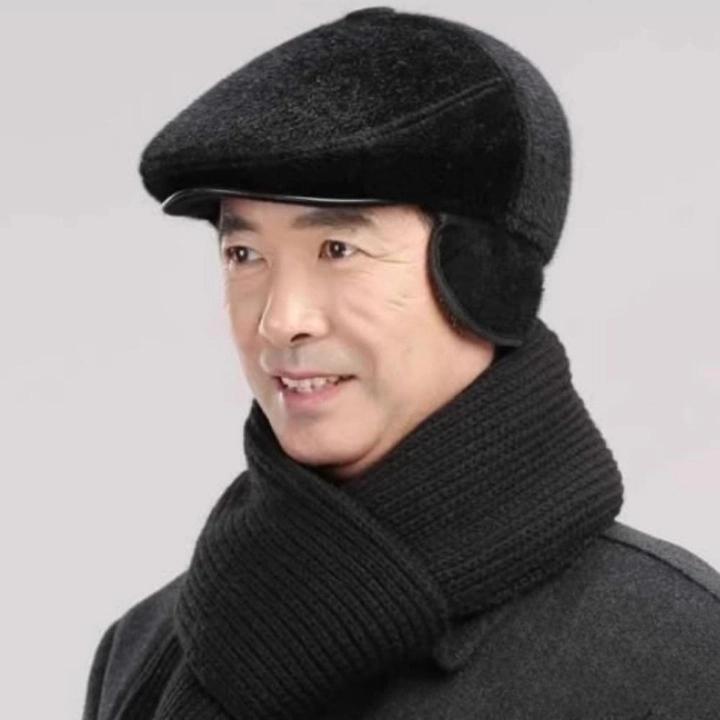 귀마개베레모 남성용겨울베레모 중년남성베레모 방한 제품 이미지